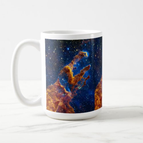 Pillars of Creation _ James Webb NIRCam Astronomy Coffee Mug