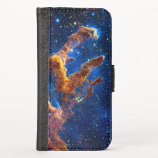 Pillars of Creation - James Webb NIRCam Astronomy iPhone X Wallet Case