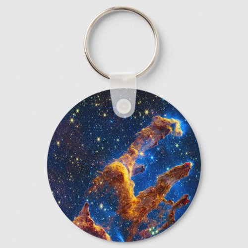 Pillars of Creation _ James Webb NIRCam Astronomy Keychain