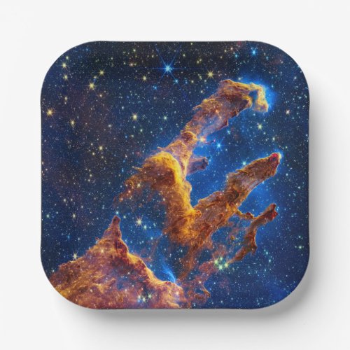 Pillars of Creation _ James Webb NIRCam Astronomy Paper Plates