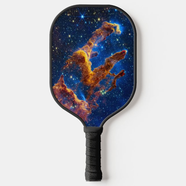 Pillars of Creation - James Webb NIRCam Astronomy Pickleball Paddle (Front)
