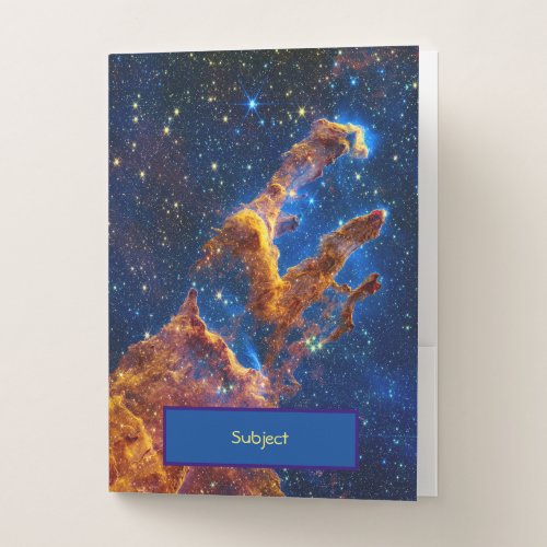 Pillars of Creation _ James Webb NIRCam Astronomy Pocket Folder