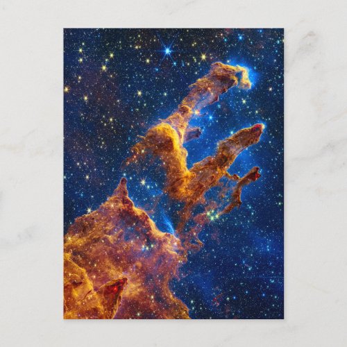 Pillars of Creation _ James Webb NIRCam Astronomy Postcard