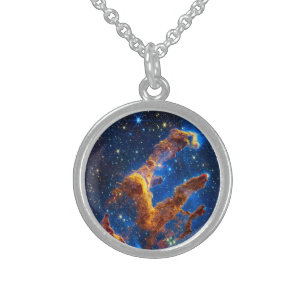 Pillars of Creation - James Webb NIRCam Astronomy Sterling Silver Necklace