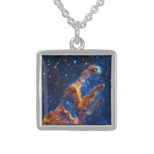 Pillars of Creation - James Webb NIRCam Astronomy Sterling Silver Necklace