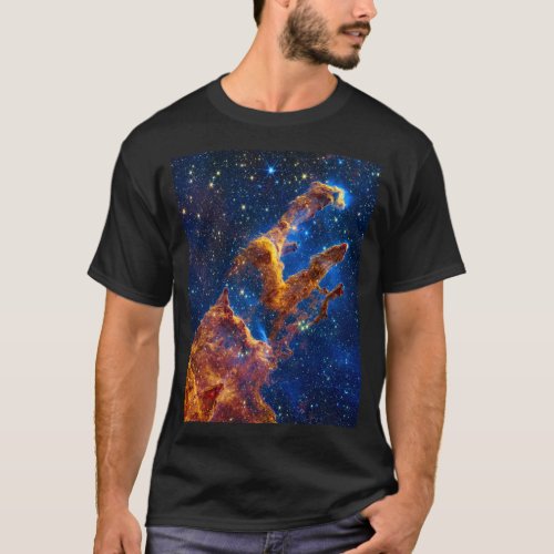 Pillars of Creation _ James Webb NIRCam Astronomy T_Shirt