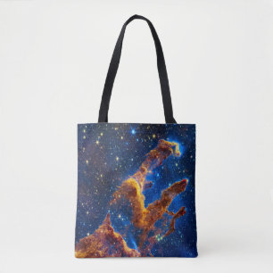 Pillars of Creation, James Webb NIRCam Outer Space Tote Bag