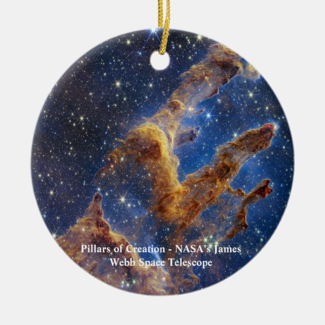 Pillars of Creation James Webb Space Telescope Ceramic Ornament (Front)