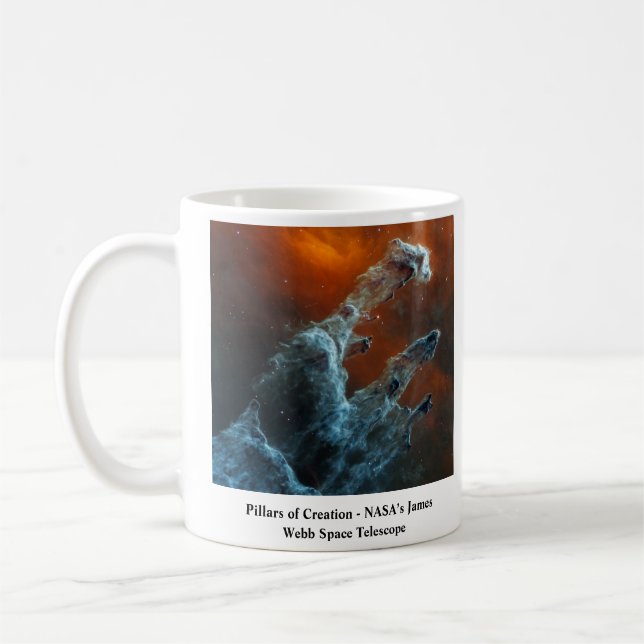 Pillars of Creation James Webb Space Telescope Coffee Mug (Left)