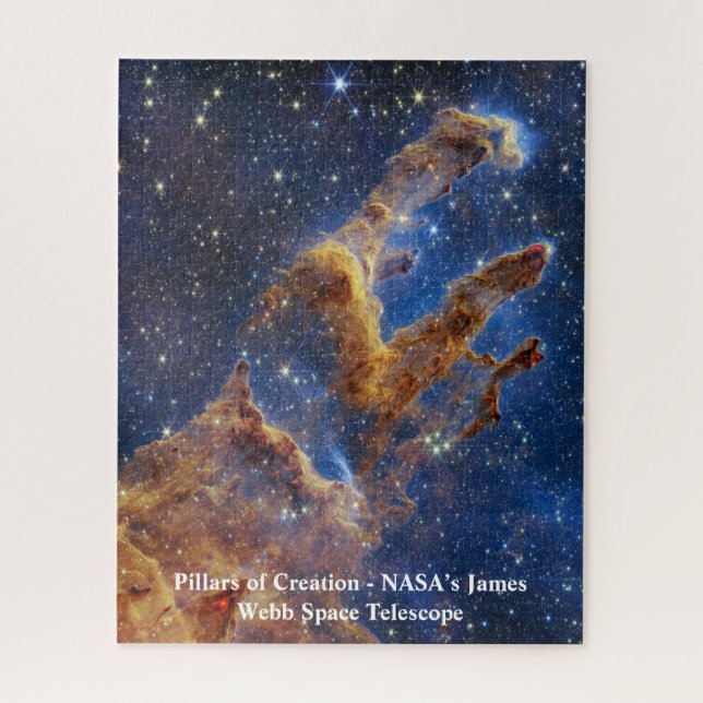 Pillars of Creation James Webb Space Telescope Jigsaw Puzzle (Vertical)