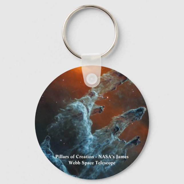 Pillars of Creation James Webb Space Telescope Keychain (Front)