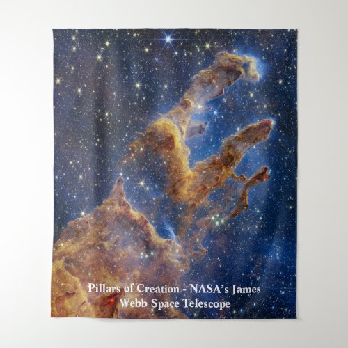 Pillars of Creation James Webb Space Telescope Tapestry