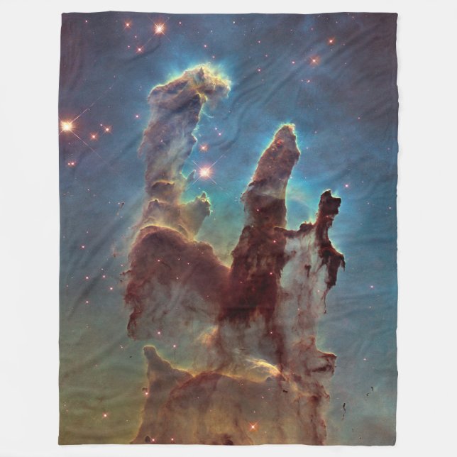 Pillars of Creation Large Fleece Blanket (Front)