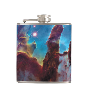 Pillars of Creation M16 Eagle Nebula Space Photo Flask