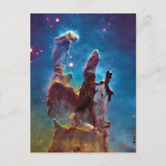Pillars of Creation M16 Eagle Nebula Space Photo Postcard (Front)