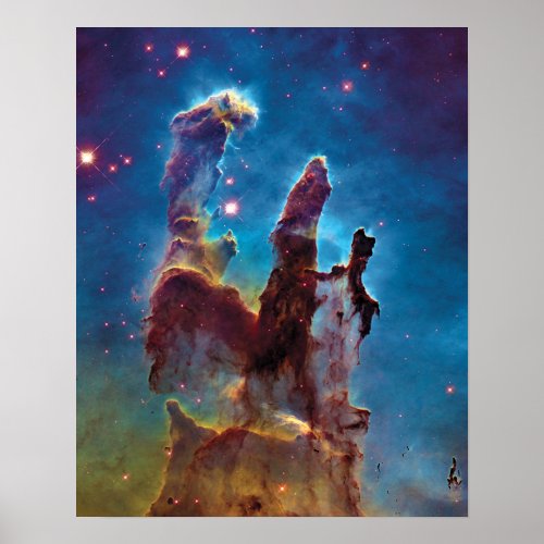 Pillars of Creation M16 Eagle Nebula Space Photo Poster