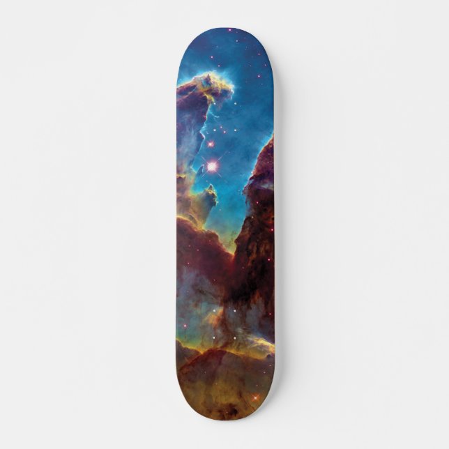 Pillars of Creation M16 Eagle Nebula Space Photo Skateboard (Front)
