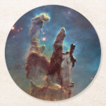 Pillars of creation round paper coaster