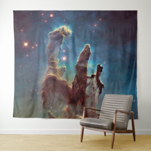 Pillars of Creation Space Horizontal Photo Tapestry