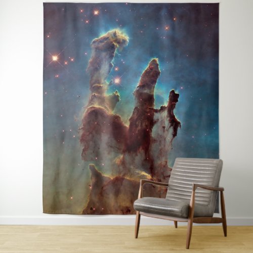 Pillars of Creation Vertical Space Photo Tapestry