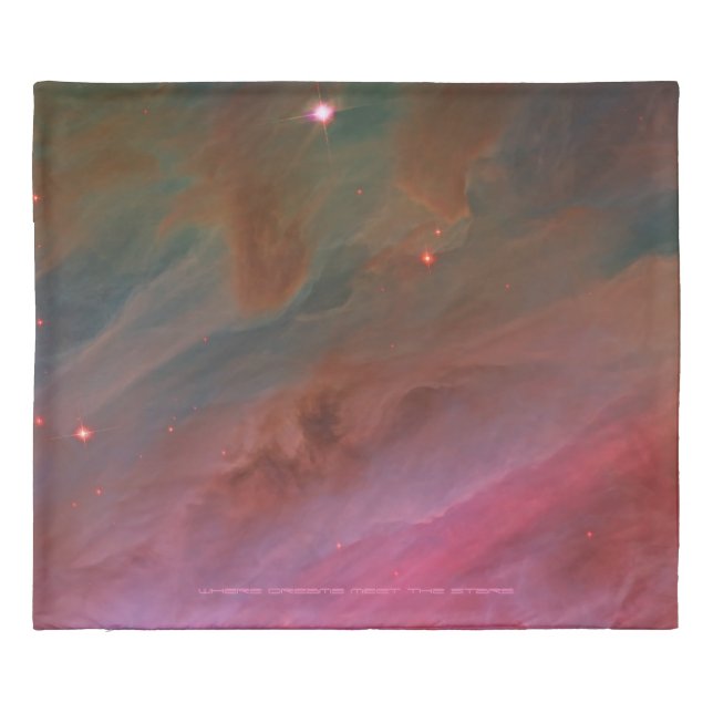 Pillars of Dust in Orion Nebula Hubble space image Duvet Cover (Back)