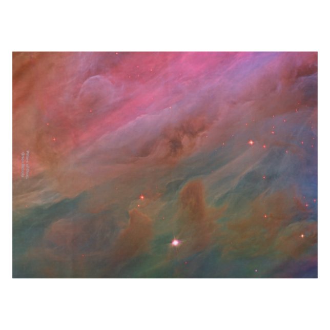 Pillars of Dust, Orion Nebula telescope image Tablecloth (Front (Horizontal))
