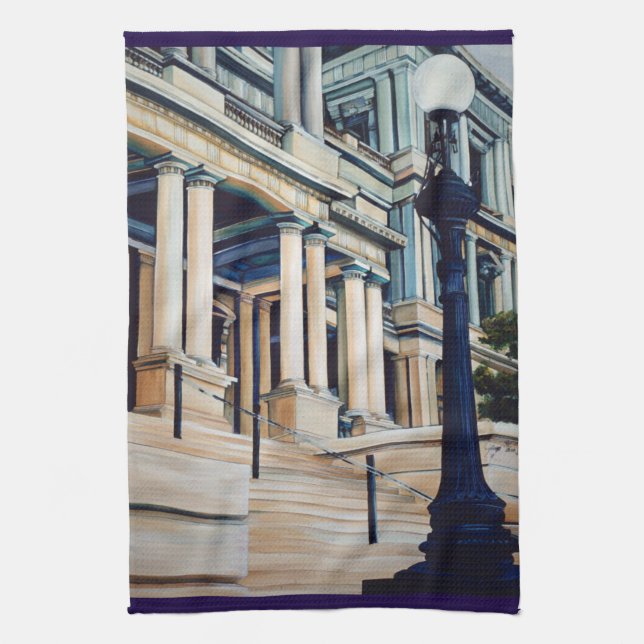 Pillars of Power, Washington, DC Kitchen Towel (Vertical)