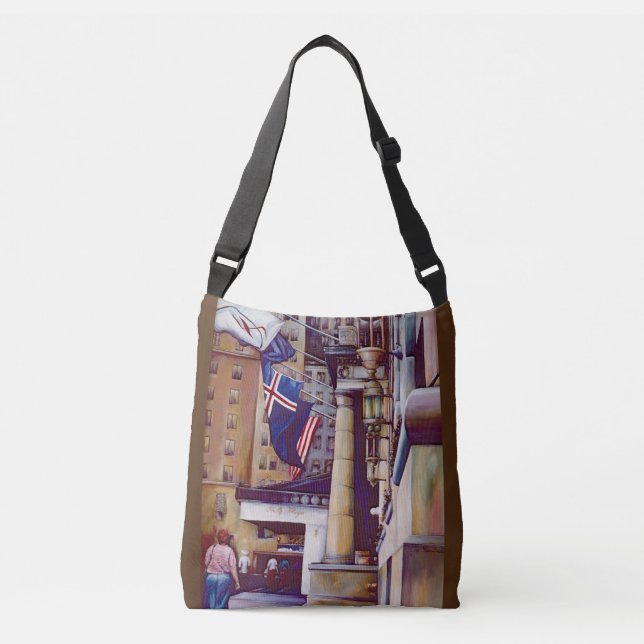 Pillars of the PlazaTote Crossbody Bag (Front)