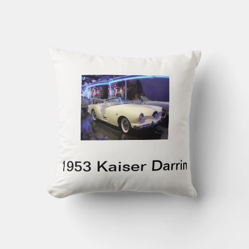 Pillow 1953 Kaiser Darrin classic car