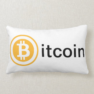 Pillow, bitcoin, cryptocurrency lumbar pillow