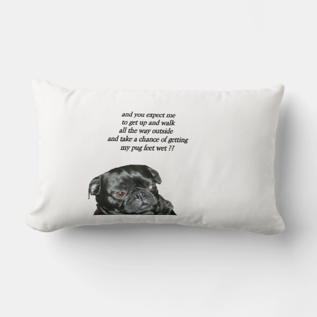 Black hotsell pug pillow