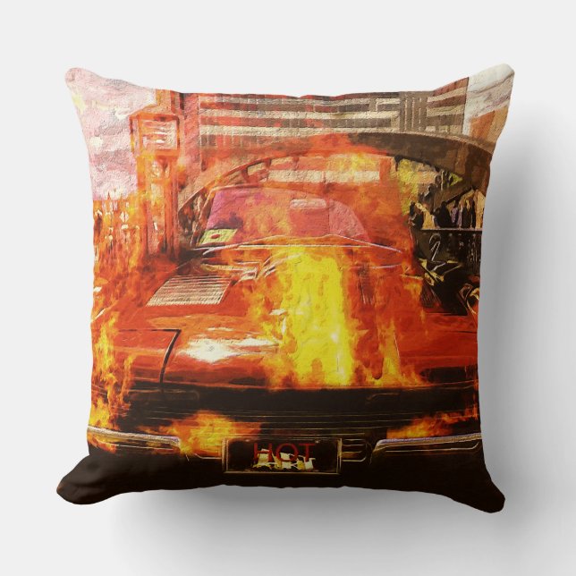 pillow, car design, classics throw pillow (Front)