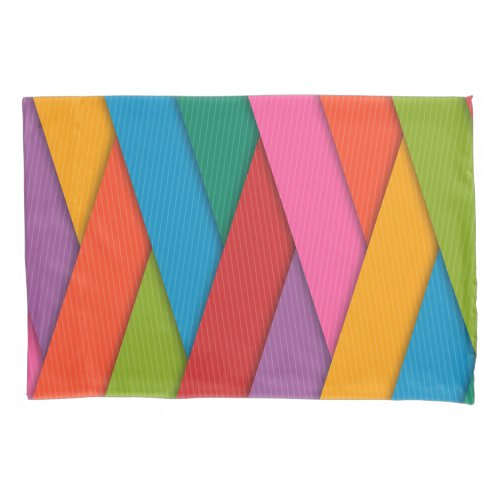 Pillow Case Colorful Triangles
