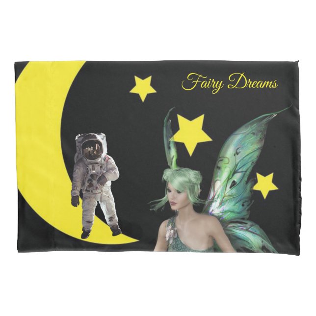 Pillow Case Fairy and Astronaut (Front)