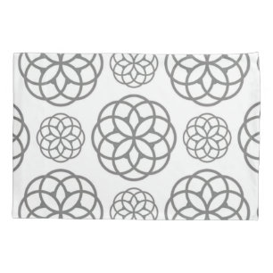 Pillow Case Gray Circles Circular