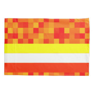 Pillow Case Orange Red Yellow