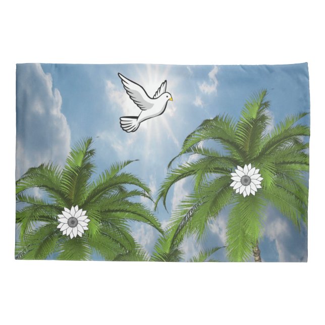 Pillow Case Palm Tree (Back)