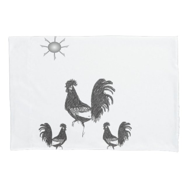 Pillow Case Rooster (Front)