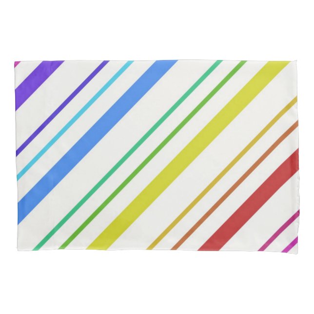 Pillow Case Stripe Colorful (Front)