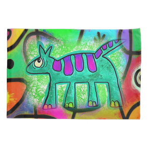 Pillow Case Whimsical Dog 