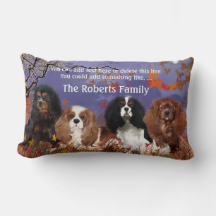 Pillow, Cavalier Spaniel, 4 types of Spaniel Lumbar Pillow