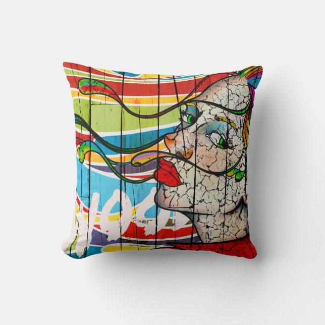 pillow color wood (Front)