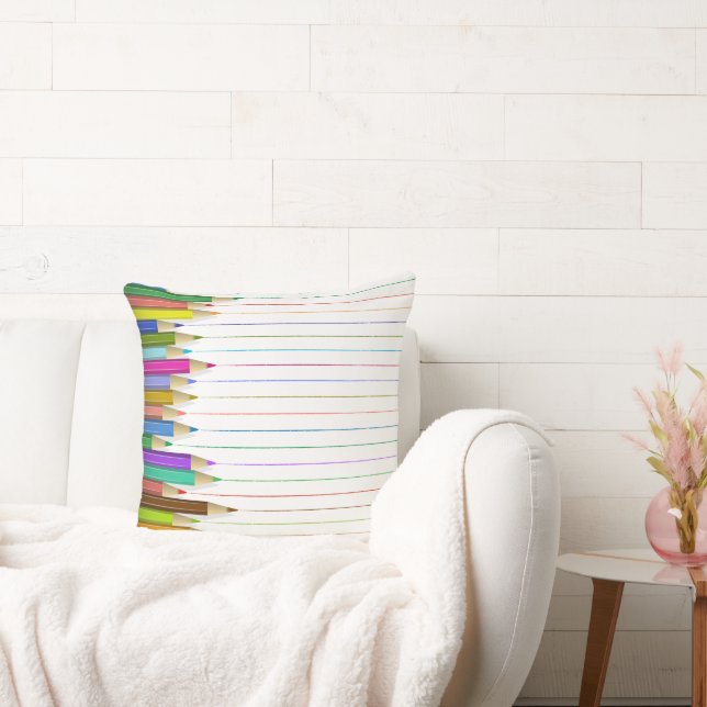 Pillow - Colored Pencil Lines (Couch)