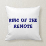 Pillow-Comical King of the Remote Throw Pillow