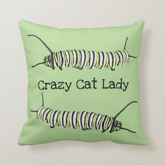 crazy cat lady pillow