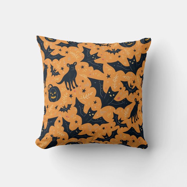  pillow cushion with halloween pattern (Front)