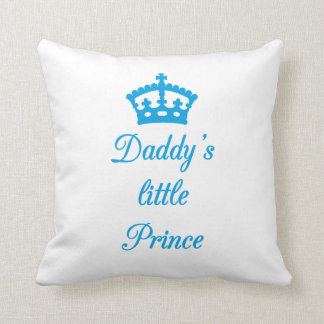 Pillow design Daddy's little prince with crown