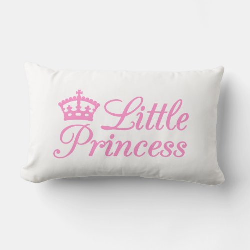 Pillow design little princess with pink crown