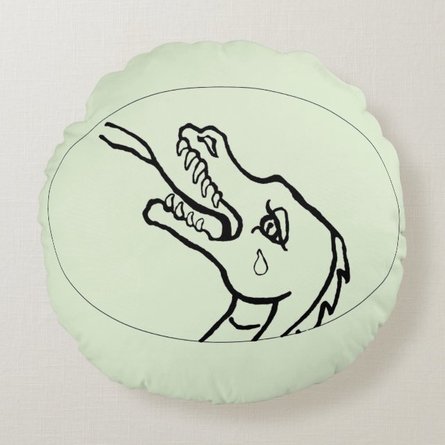 Pillow - Dragon Head to Color (Front)