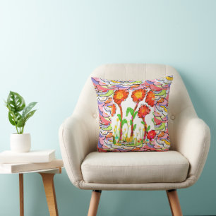 Pillow - Floral Art Deco